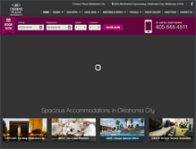 Tablet Screenshot of crowneplazaokc.com